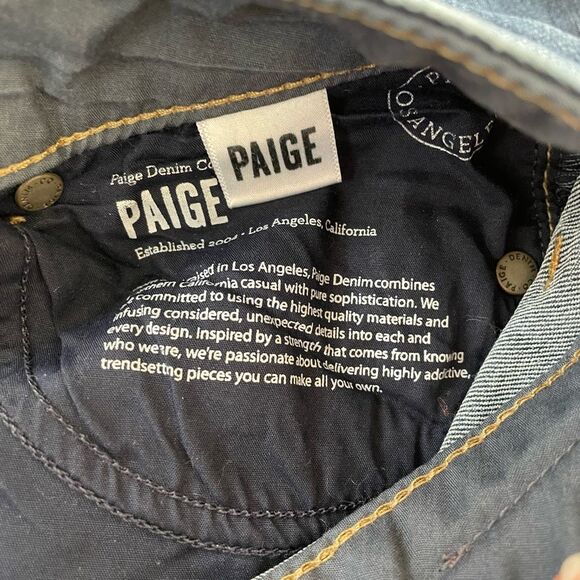 Paige Denim Hidden Hills Stream Bootleg Crop 28 - Picture 9 of 12